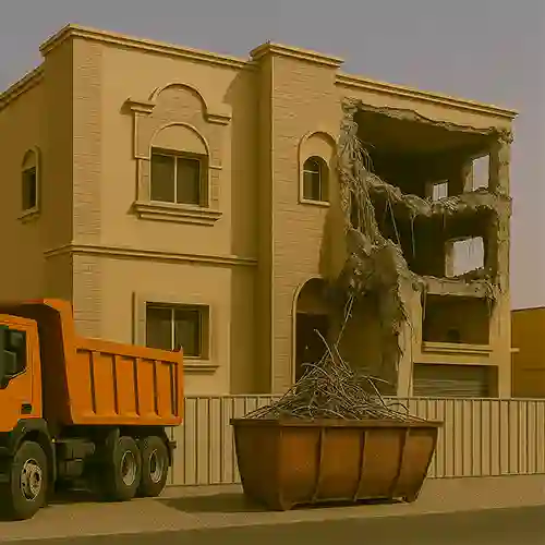 هدم فلل مجان مقابل الاسكراب