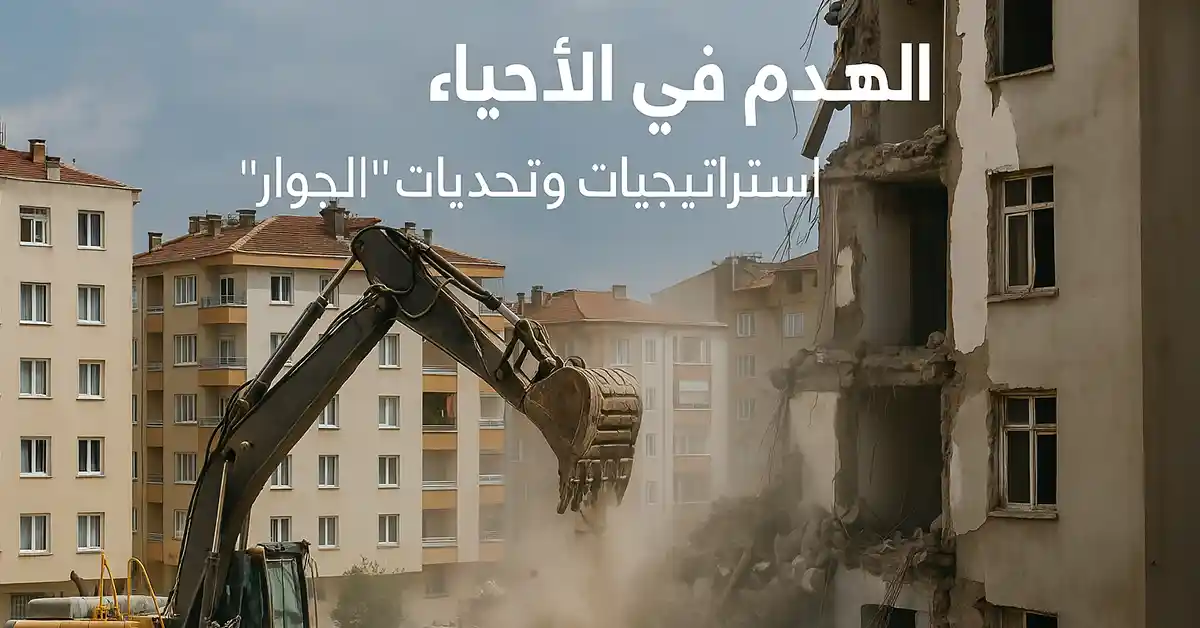 الهدم في الأحياء المزدحمة