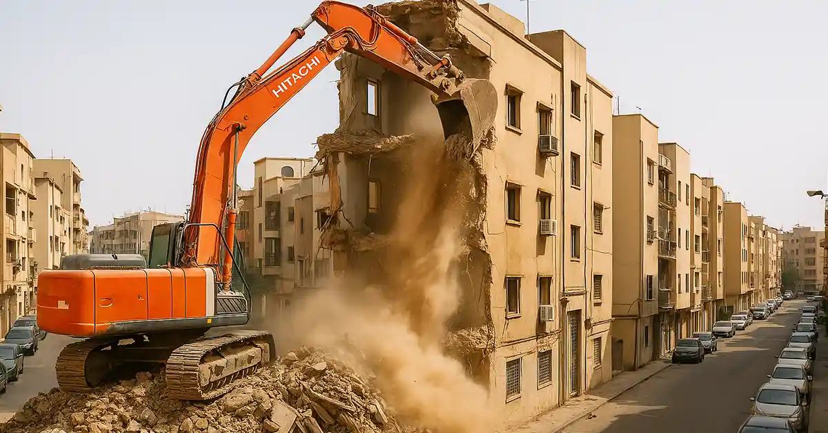 شركة هدم المباني مقابل السكراب في الرياض