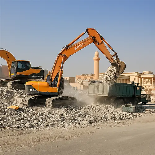 هدم مباني سكنية