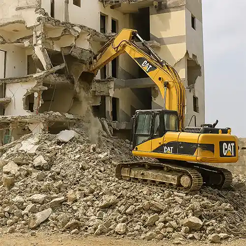هدم عمائر سكنية