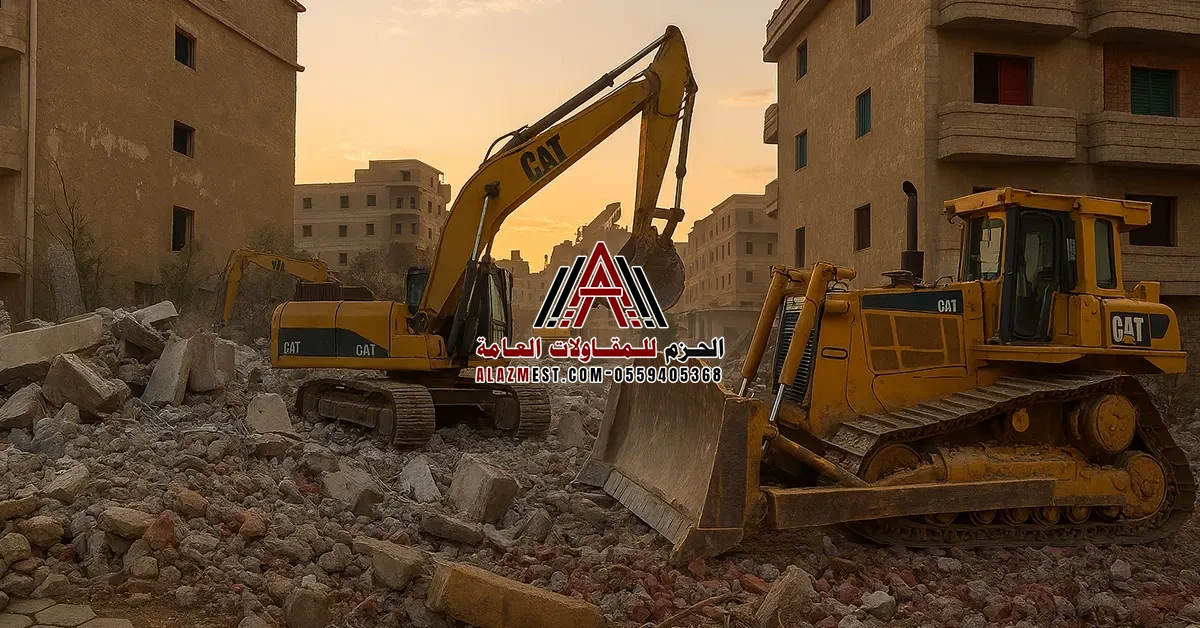 الهدم وإزالة الأنقاض