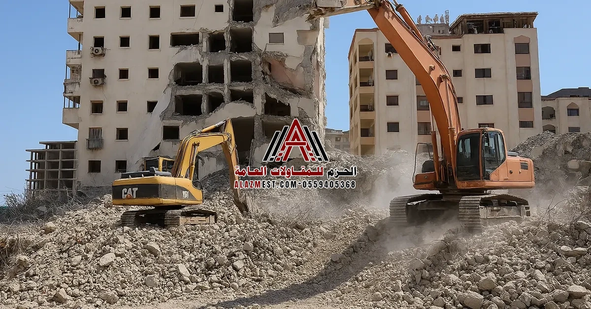 هدم مباني سكنية